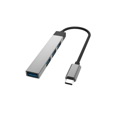 ULTRATENKÝ DÁTOVÝ A NAPÁJACÍ USB 2.0 + 3.0 HUB, 4 PORTY, USB-C (Type-C) KONEKTOR