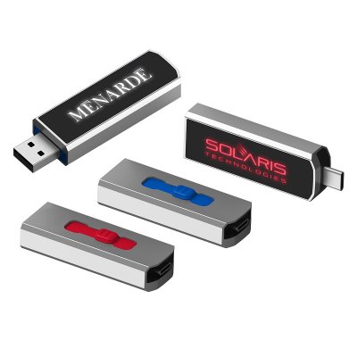 KOVOVÝ USB 2.0/3.0 FLASH DISK S LED LOGOM
A USB-C (Type-C) KONEKTOROM