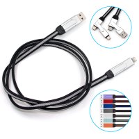PD 60 W RÝCHLONAPÁJACÍ A VYSOKORÝCHLOSTNÝ USB 3.0 DÁTOVÝ USB KÁBEL, KONEKTORY 6 V 1