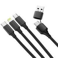 Napájací kabel 6 v 1, čierny (ACC118)