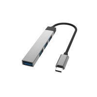 ULTRATENKÝ DÁTOVÝ A NAPÁJACÍ USB 2.0 + 3.0 HUB, 4 PORTY, TYPE-C KONEKTOR