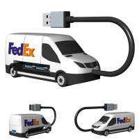 ROZDVOJKA S USB ZÁSUVKAMI V 3D TVARE PODĽA ZÁKAZNÍKA, 4 VÝSTUPY (USB A 3.0, 3 X USB A 2.0 A KONEKTOR USB A).