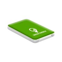 Slim Power bank so vstavanými káblami, 5000 mAh, biela farba (PBA5098)