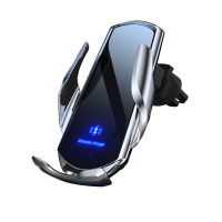 15 W BEZDRÔTOVÁ RÝCHLONABÍJAČKA DO AUTA S AUTOMATICKÝM ZATVÁRANÍM, LED LOGO
