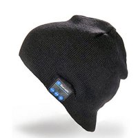 Zimná čiapka s bluetooth slúchadlami, čierna farba (PHO110)