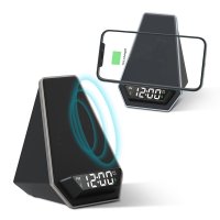 5 V 1 – BEZDRÔTOVÝ REPRODUKTOR S HODINAMI, BUDÍKOM, 15 W BEZDRÔTOVÝM RÝCHLONABÍJANÍM A STOJANČEKOM NA MOBIL