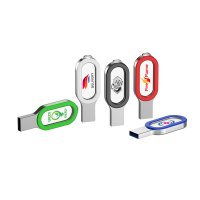 CRYSTAL USB FLASH DISK S LED SVIETIACIM LOGOM