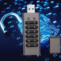 KOVOVÝ USB 3.0 FLASH DISK S HARDVÉROVÝM ŠIFROVANÍM PIN KÓDOM