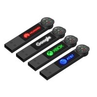 KOVOVÝ USB 2.0/3.0 FLASH DISK S LED LOGOM A KOMPASOM