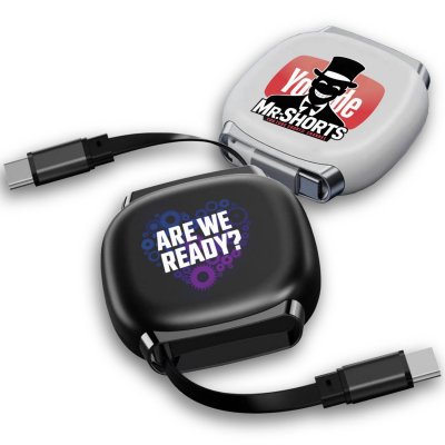 240 W – dátový a nabíjací kábel, samonavíjací, USB-C na USB-C