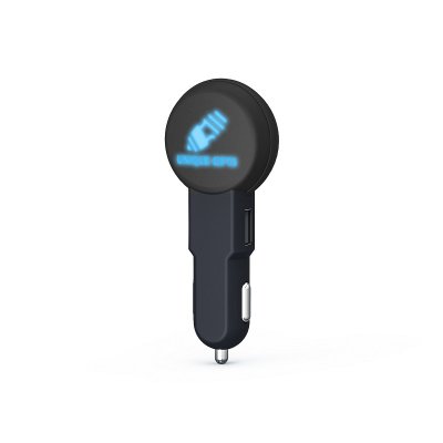 AUTOADAPTÉR S 2 USB PORTMI A LED LOGOM