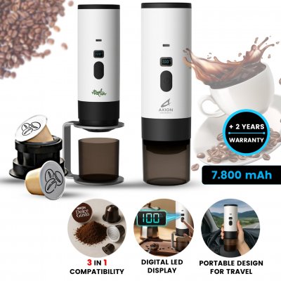 Prenosný mini kávovar HEATBREW na kapsuly alebo mletú kávu