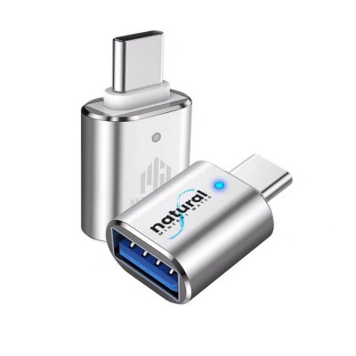 KOVOVÁ REDUKCIA Z USB-A NA USB-C (Type-C), DÁTOVÁ + NAPÁJACIA