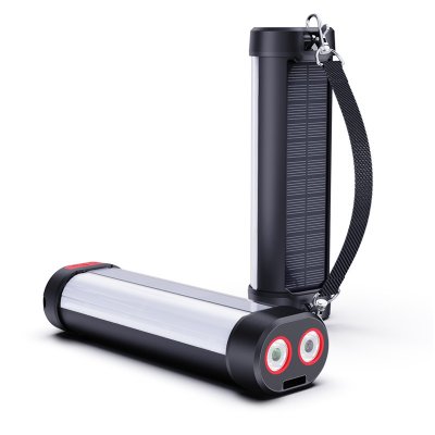 LED LAMPA A SVIETIDLO S POWERBANKOU 6000 mAh, SOLÁRNE NABÍJANIE