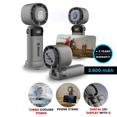 Ručný ventilátor TURBO, so šnúrkou na krk