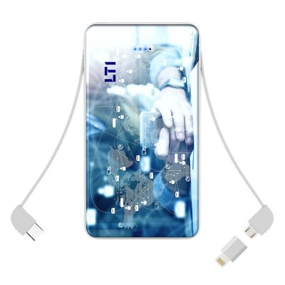 POWER BANKA S ALL-IN-1 VSTAVANÝMI KÁBLAMI, 8000/10000 mAh