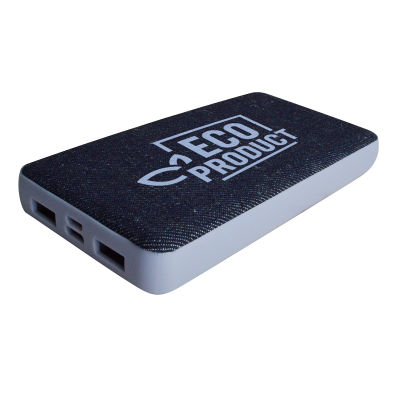 DUÁLNA POWERBANKA Z RPET A KONOPE/BAVLNY, 10000 mAh