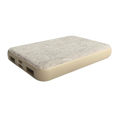 DUÁLNA POWERBANKA Z RPET A KONOPE/BAVLNY, 5000 mAh