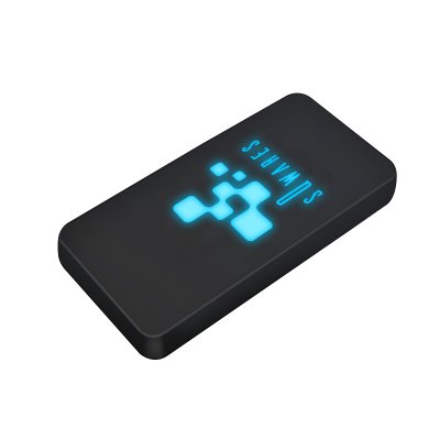 DUÁLNA POWERBANKA Z RPET (RECYKLOVANÝ PET), S BEZDRÔTOVÝM NABÍJANÍM A LED LOGOM, 8000 mAh