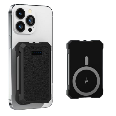 RÝCHLONABÍJACIA NÁRAZUVZDORNÁ POWERBANKA, PD 22,5 W + 15 W BEZDRÔTOVÁ, MAGSAFE KOMPATIBILNÁ, 5000 mAh