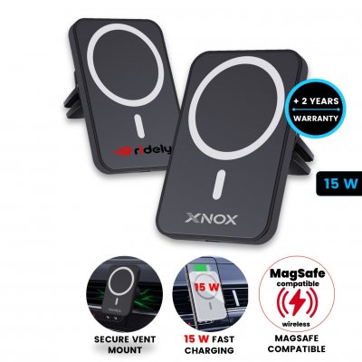 15 W magnetická bezdrôtová nabíjačka/držiak do auta CARGNET
