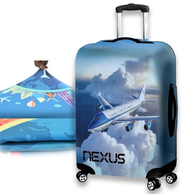 Elastický obal na kufor s vlastnou potlačou, veľkosť L