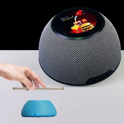 BEZDRÔTOVÝ REPRODUKTOR S 15W BEZDRÔTOVÝM RÝCHLONABÍJANÍM, LED + CMYK LOGO, ZÁKAZNÍCKA FARBA