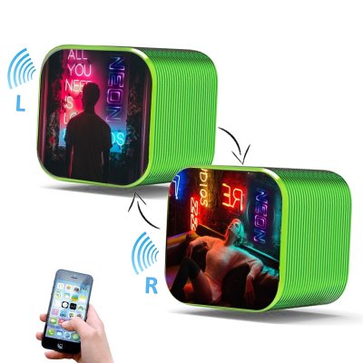 True wireless stereo (TWS) set dvoch Bluetooth reproduktorov s vysokou kvalitou reprodukcie