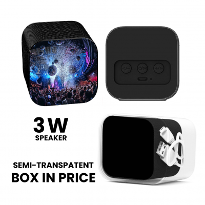 Bluetooth reproduktor s vysokou kvalitou zvuku, čierna farba, PP box (SPE2178)