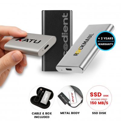 Prenosný kovový SSD disk, USB 3.0