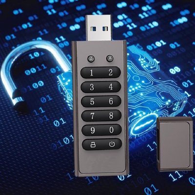 KOVOVÝ USB 3.0 FLASH DISK S HARDVÉROVÝM ŠIFROVANÍM PIN KÓDOM