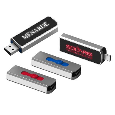 KOVOVÝ USB 2.0/3.0 FLASH DISK S LED LOGOM
A TYPE-C KONEKTOROM