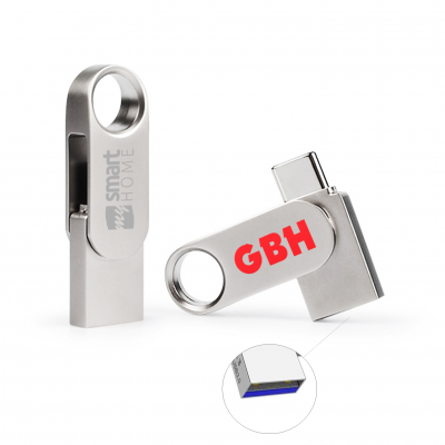 MINI USB FLASH DISK S USB-C A USB-A KONEKTORMI