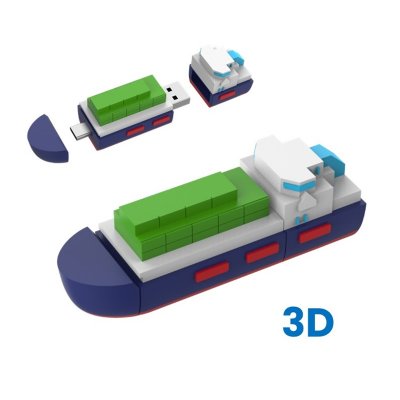 3D ZÁKAZNÍCKY OTG USB 2.0 / 3.0 FLASH DISK S KONEKTORMI TYPE-C + USB A